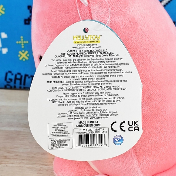 Squishmallow Abby the Pink Octopus 5" UltraSoft Stuffed Sealife Plush Toy NWT - Picture 12 of 12